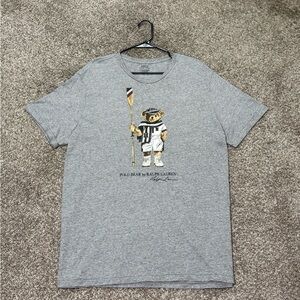 Polo Ralph Lauren Shirt Mens XL Gray Polo Bear Rowing Graphic Tee T-Shirt Oar